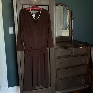 Black Slimming Wrap Dress